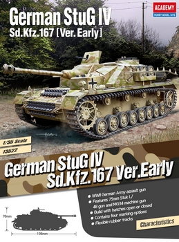 Academy 1/35 Scale - German StuG IV Sd.Kfz167 Early Version