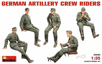 MiniArt 1/35 Scale - German Artillery Crew Riders