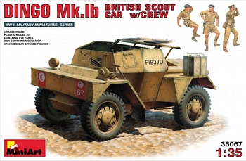 MiniArt 1/35 Scale - Dingo Mk.1b British Scout Car w/Crew