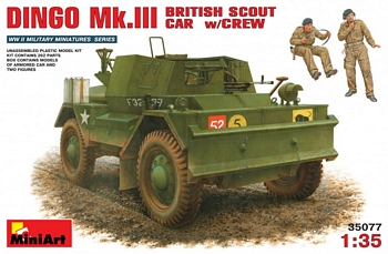 MiniArt 1/35 Scale - Dingo Mk.III British Scout Car W/Crew
