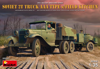 MiniArt 1/35 Scale - Soviet 2T Truck AAA Type w/Field Kitchen
