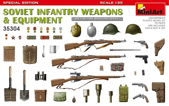 MiniArt 1/35 Scale - Soviet Infantry Weapons & Equipment