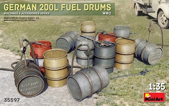 MiniArt 1/35 Scale - German 200l Fuel Drums