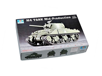 Trumpeter 1/72 Scale - M4 Sherman Tank Mid-Production