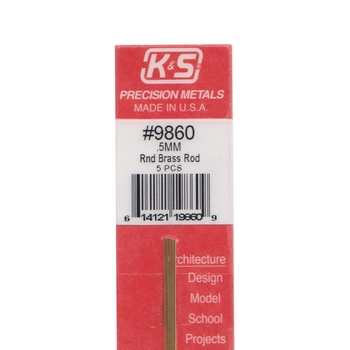 K&S Brass Rod 0.5 x 300mm #9860