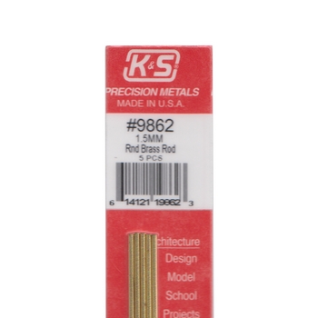 K&S Brass Rod 1.5 x 300mm #9862