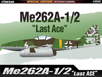 Academy 1/72 Scale - Me262 A-1/2 \"Last Ace\"