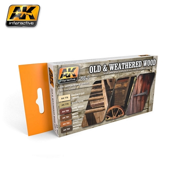 AK Interactive Old & Weathered Wood Vol 1
