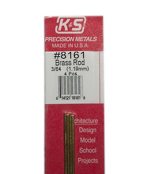 K & S Metal Strips (Brass) K & S Metal Strips (Brass) - .018 In. x 1/2 In.  