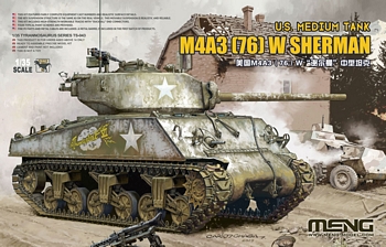 Meng 1/35 Scale - US Medium Tank M4A3 (76) W Sherman