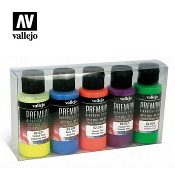 Vallejo Premium Color Fluorescent Colors Set