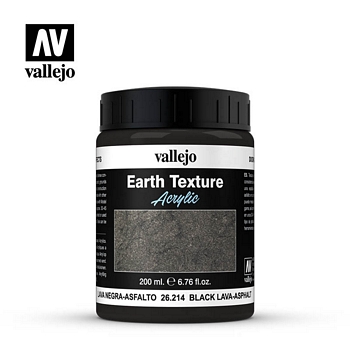 Vallejo Earth Texture 26214 Black Lava Asphalt