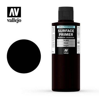 Vallejo Surface Primer – 74602 Black 200ml