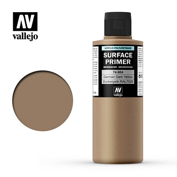 Vallejo Surface Primer – 74604 German Dark Yellow 200ml